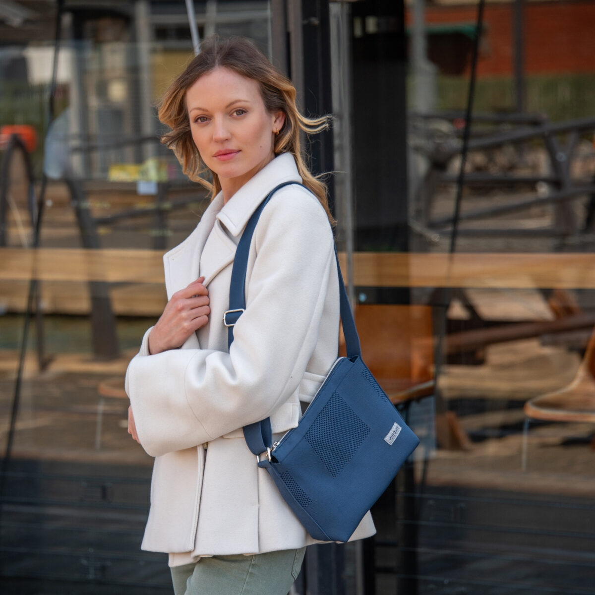 Eco-friendly Weave Messenger Bag in multiple colourways made from ocean plastic