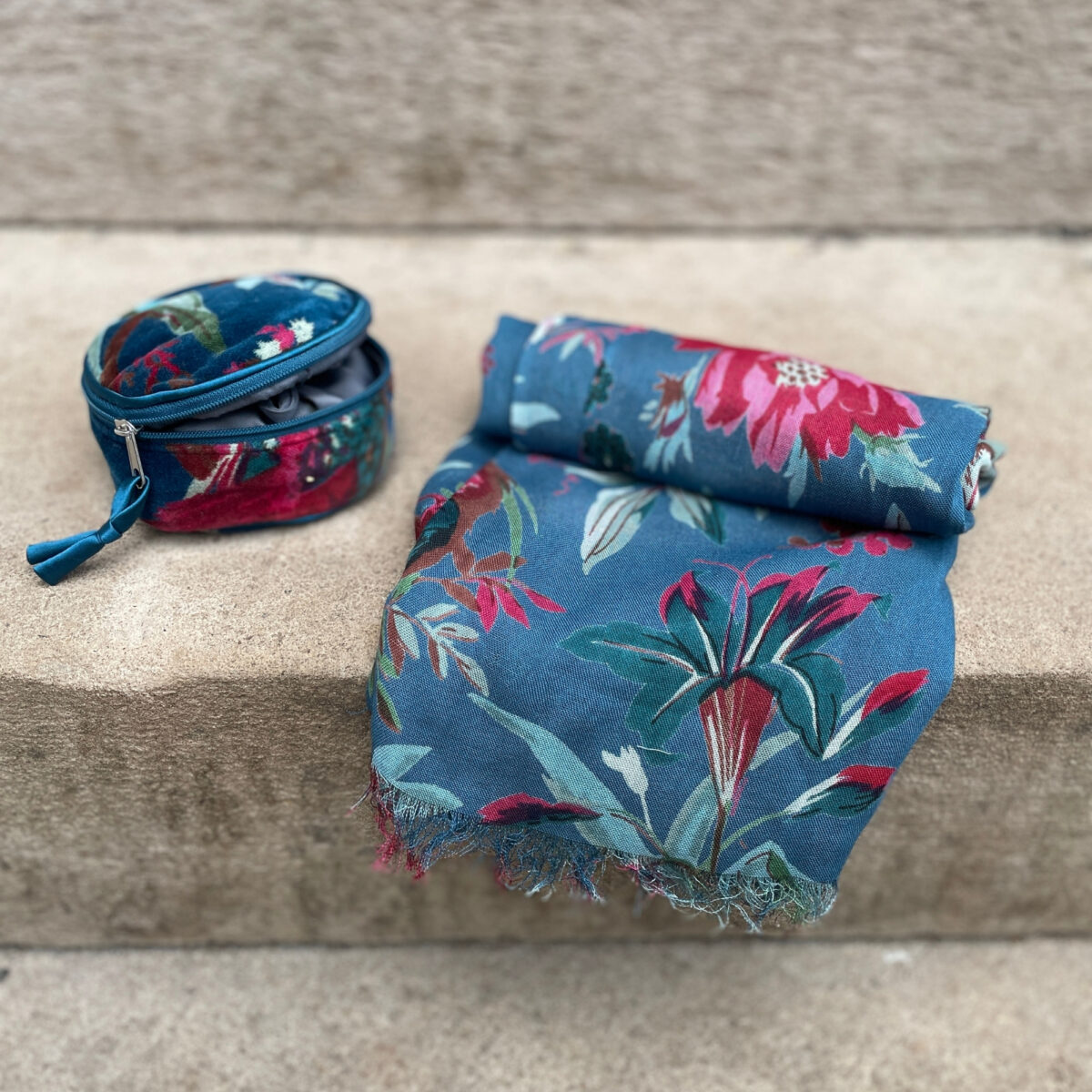 Stylish Eden Velvet Jewellery Pouch from Earth Squared