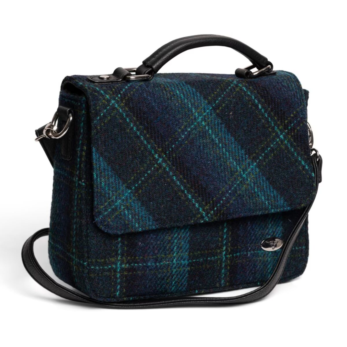 Glen Appin Harris Tweed ‘Thurso’ Square Bag – Structured, Stylish, and Steeped in Scottish Soul