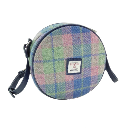 Glen Appin Harris Tweed ‘Bannock’ Round Bag – A Highland Hug in Circular Form